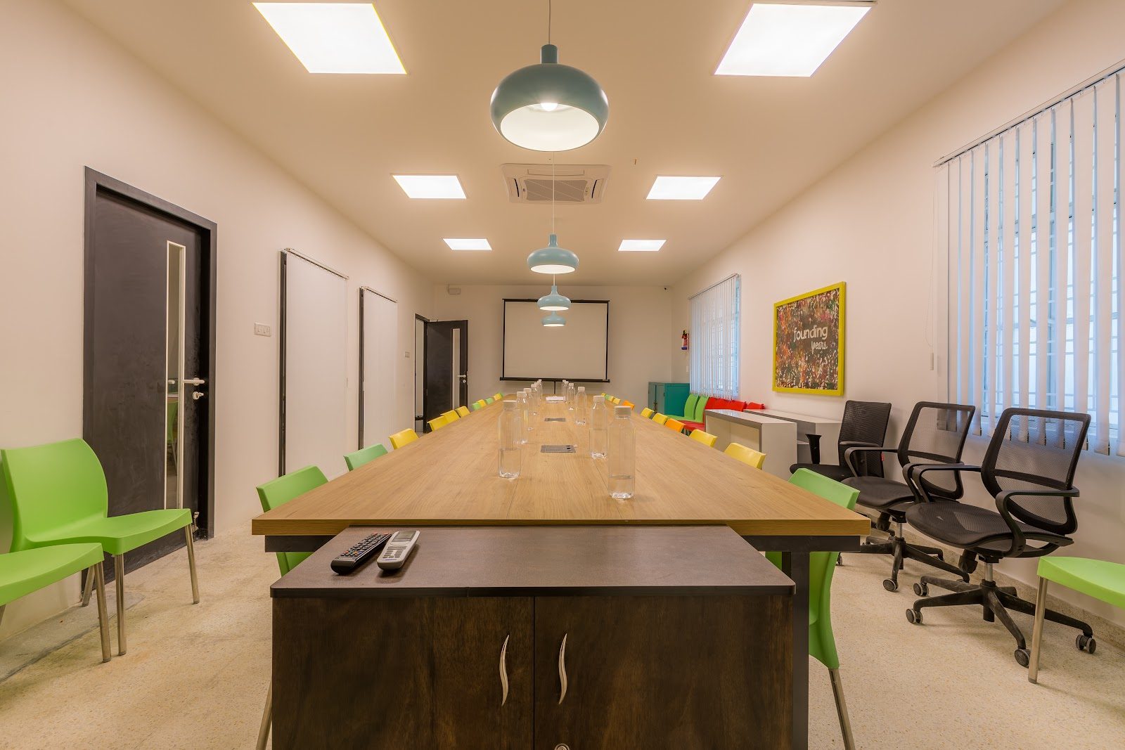 Boardroom seating the leadership team